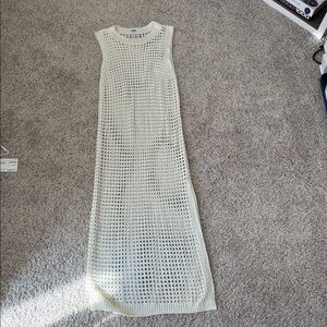 Shade & Shore Cream Sleeveless Maxi Dress